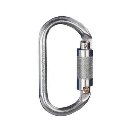KARABINA OCEL ovál twist lock pojistka - 1