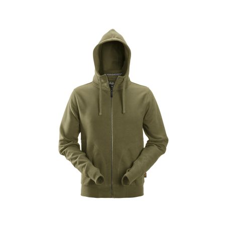 Mikina AllroundWork s kapucí khaki - 1