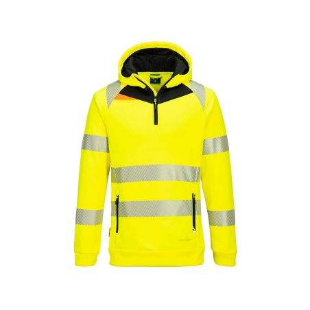 DX4 Hi-Vis 1/4 mikina s kapucí na zip - 2