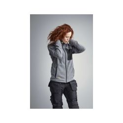 Mikina s kapucí FlexiWork Mesh šedá - 3