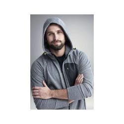 Mikina s kapucí FlexiWork Mesh šedá - 5