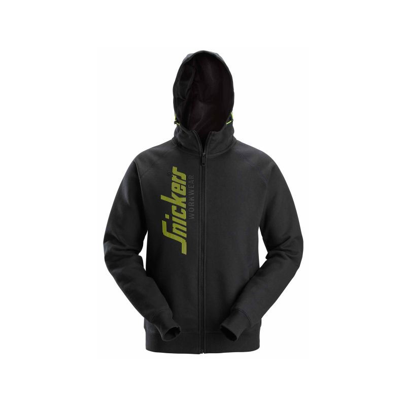 Mikina na zip Snickers Workwear černá - 1