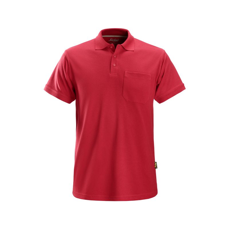 Polokošile s náprsní kapsou červená - 1