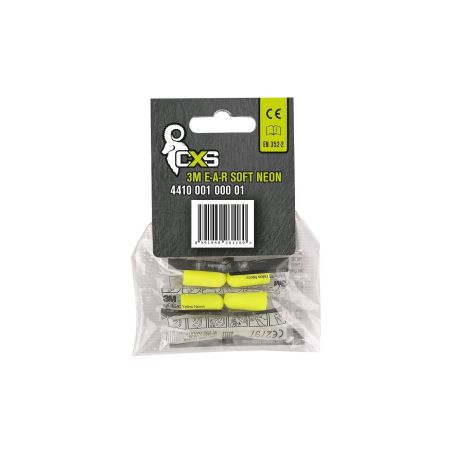 Zátkové chrániče sluchu 3M E-A-R SOFT NEON, balení 3 páry - 1