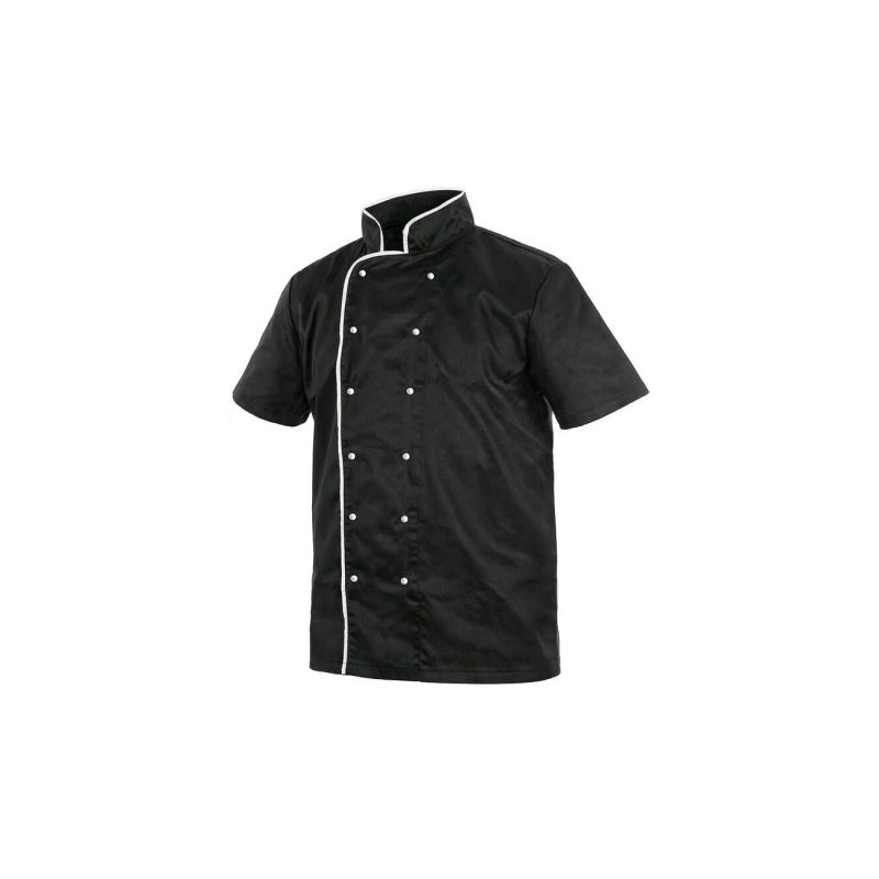 Rondon CHEF s krátkým rukávem, pánský, černo-bílý - 11