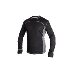 Tričko CXS COOLDRY, funkční, dlouhý rukáv, pánské, černo-šedé - 1