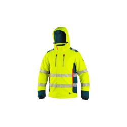 Bunda CXS BEDFORD WINTER, výstražná, zimní, pánská, softshell, žluto-petrolová - 9